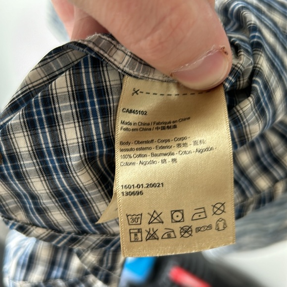 Scotch & Soda Blue Plaid Check Button-Down Casual Shirt - Medium - Picture 7 of 10